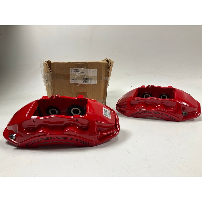 COSMETIC DAMAGE - Acdelco BREMBO Rear Brake Calipers J57, 2015-2017 Corvette Z06