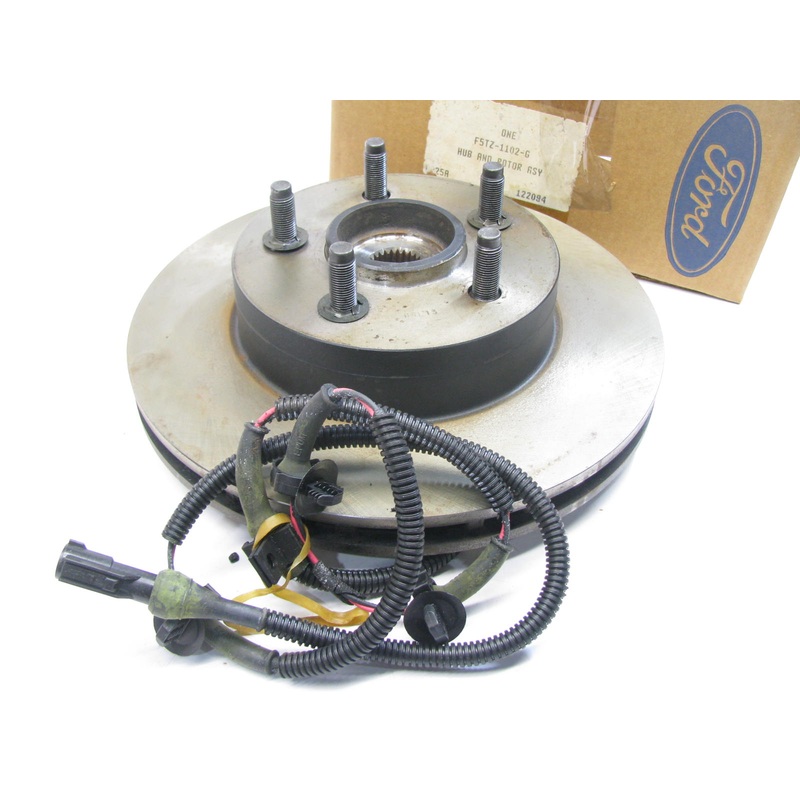 DAMAGED INSULATION - OEM Ford Front Brake Rotor & Hub 95-01 Explorer 4WD W/ ABS