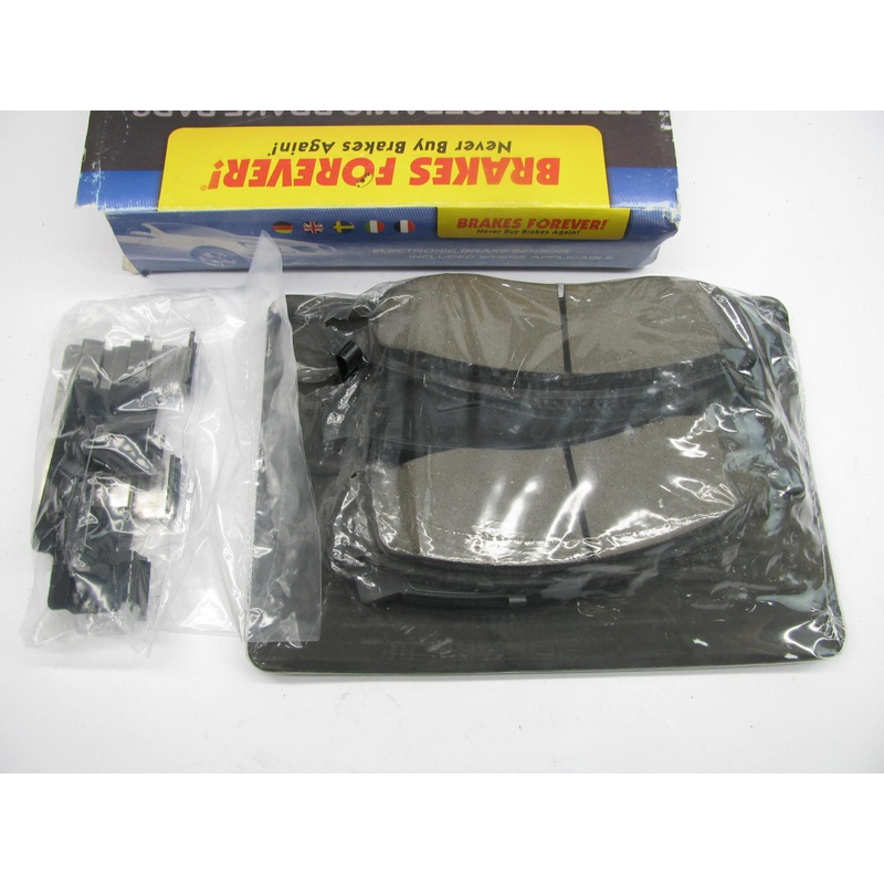 Brakes Forever D1015 Ceramic Disc Brake Pad Set - Front
