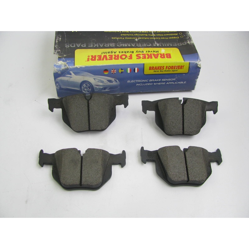 Brakes Forever D1042CP Ceramic Disc Brake Pad Set - Rear