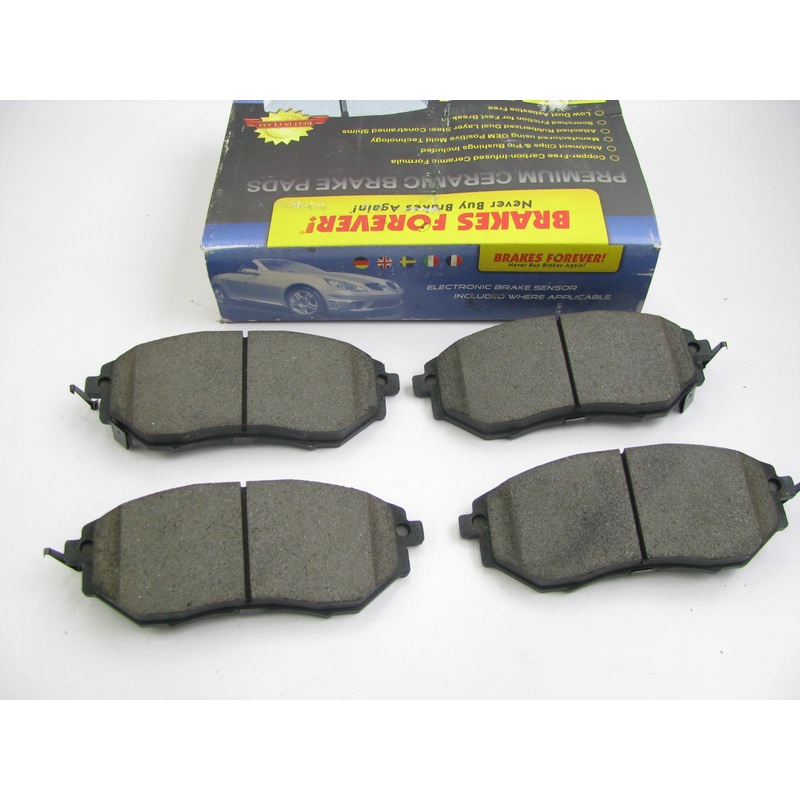 Brakes Forever D1078CP Ceramic Disc Brake Pad Set - Front