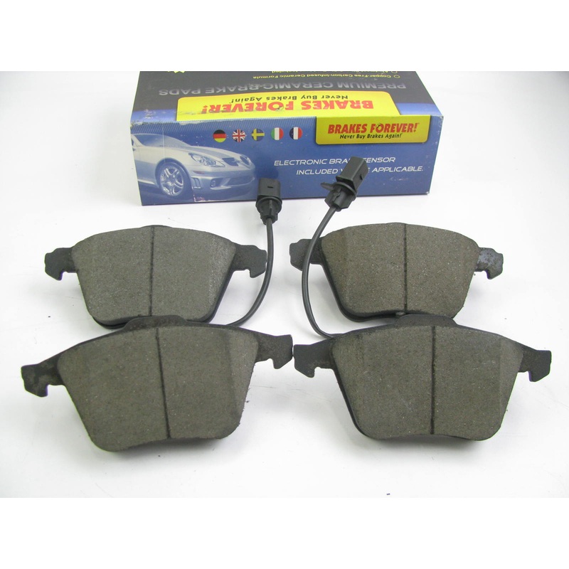 Brakes Forever D1111CP Ceramic Disc Brake Pad Set - Front