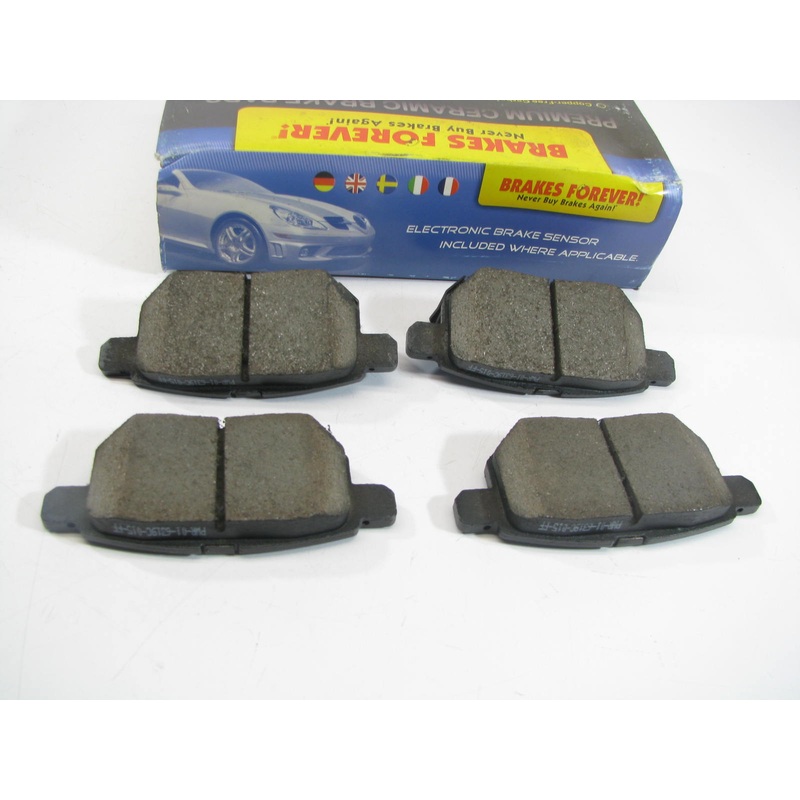 Brakes Forever D1354CP Rear Disc Brake Pad Set - Ceramic