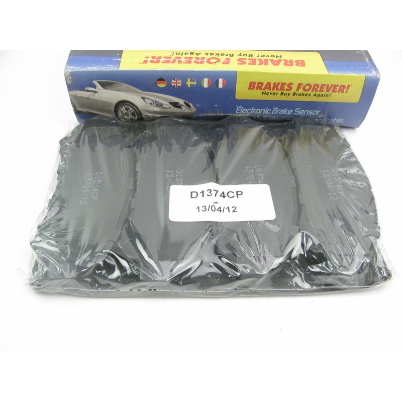 Brakes Forever D1374CP Ceramic Disc Brake Pad Set - Front
