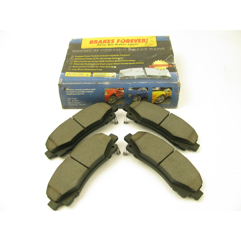 Brakes Forever D1584CP Ceramic Disc Brake Pads - Front