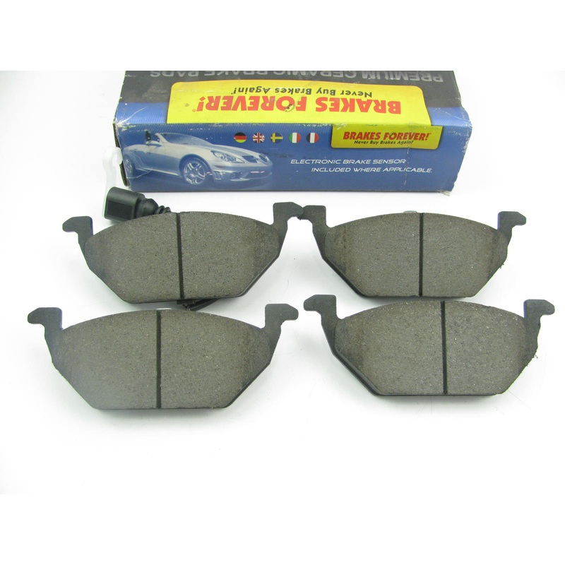 Brakes Forever D768ACP Ceramic Disc Brake Pad Set - Front