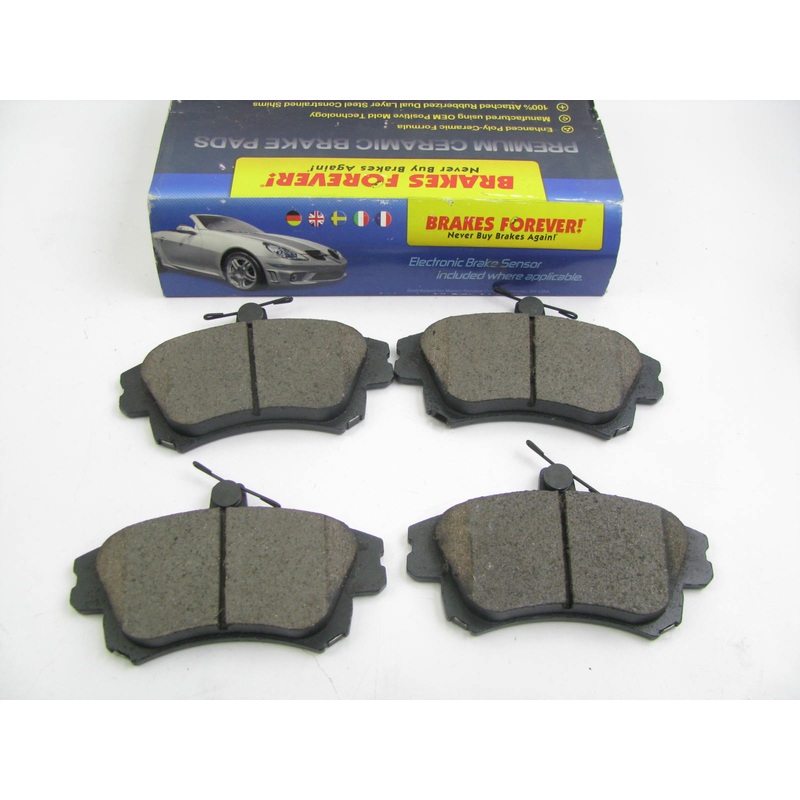 Brakes Forever D837CP Ceramic Disc Brake Pad Set - Front