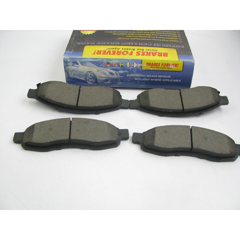 Brakes Forever PD1015 Ceramic Disc Brake Pad Set - Front