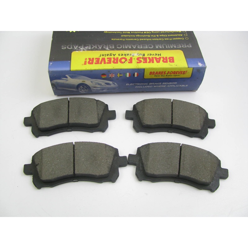 Brakes Forever PD721 Ceramic Disc Brake Pad Set - Front