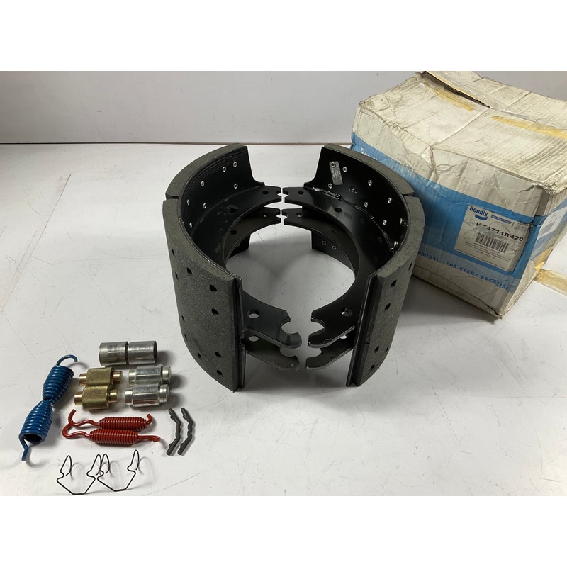 Bendix KT4711R420 4711Q Brake Shoes With Hardware,  16-1/2'' X 8-5/8''