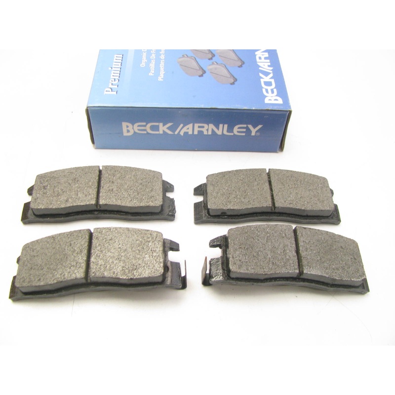 Beck Arnley 082-1398 Rear Brake Pads - Premium Organic; OE
