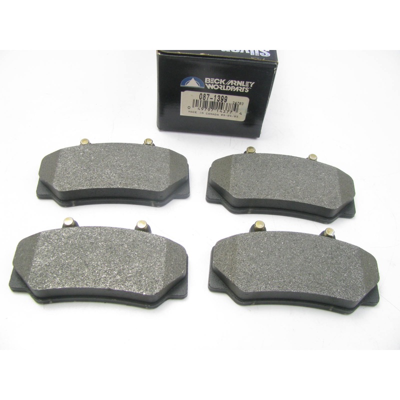 Beck Arnley 082-1399 Front Disc Brake Pad Set - Organic