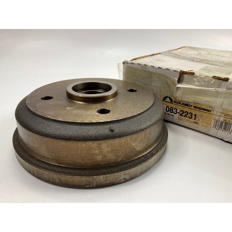 Beck Arnley 083-2231 Rear 4-lug Brake Drum W/ Lug Studs For 1979-1984 Dodge Colt