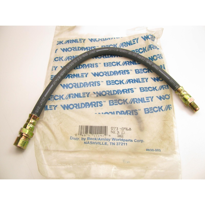 Beck Arnley 073-0968 FRONT Brake Hose 1968-70 VW Beetle, 1967-70 Karmann Ghia
