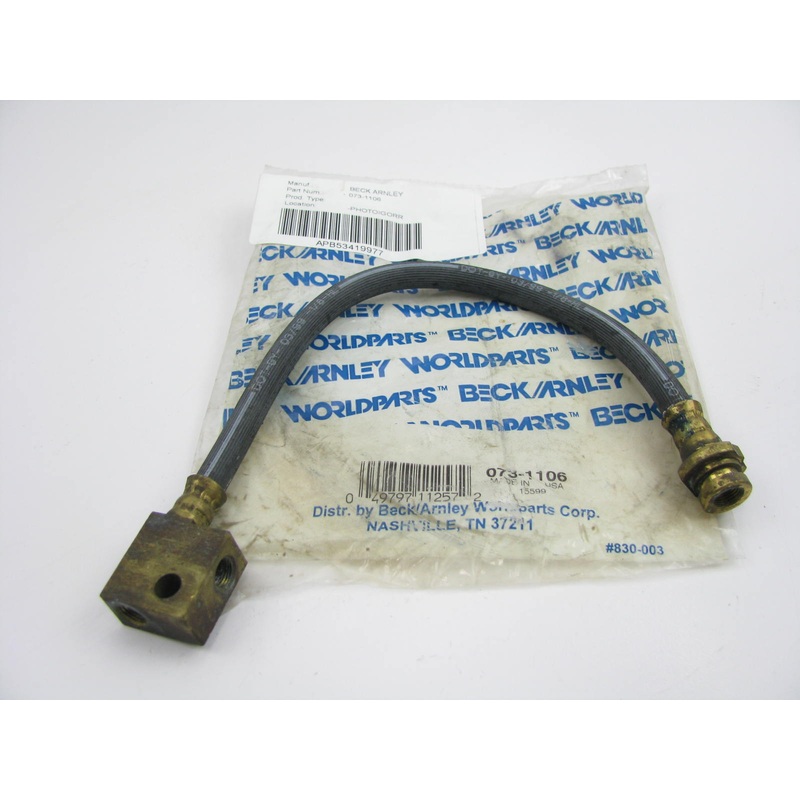 Beck Arnley 073-1106 Front Right Brake Hydraulic Hose For 1980-1982 Datsun 720