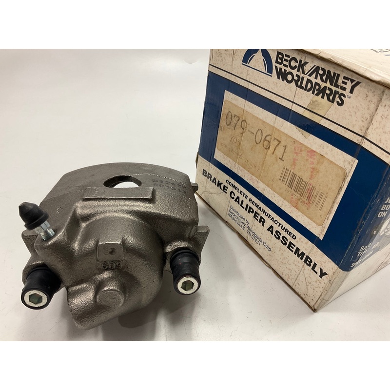 Beck Arnley 079-0671 FRONT LEFT Brake Caliper - LOADED W/ Brake Pads