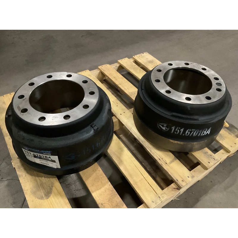 (2) Automann 151-6701BA Outboard Brake Drum, 16.5''x7'', 3576; 3576X
