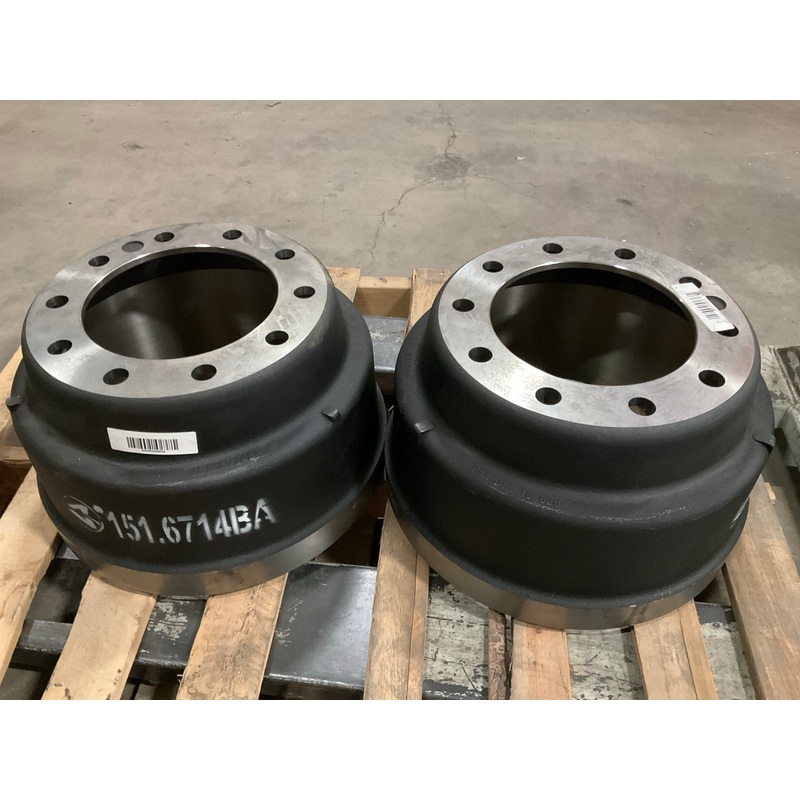 (2) Automann 151.6714BA Brake Drums 16-1/2''x7'', 10 Bolt, 3757X, 3757, 4C4Z1126GA