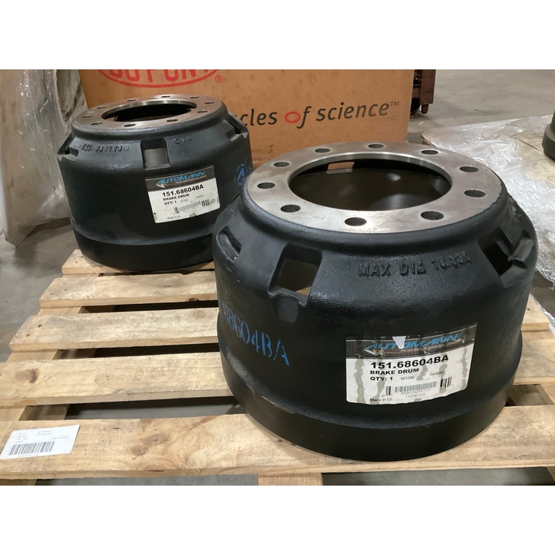 (2) Automann 151.68604BA Brake Drum 16.5x8.625, 64125B, R930161; 64125F; 64125