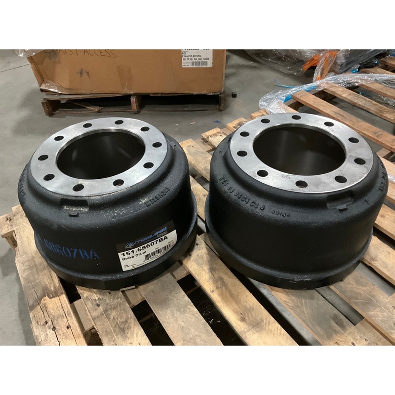 (2) Automann 151.68607BA Outboard Brake Drums, 16-1/2'' X 8-5/8'', 10 Lug, 66854B