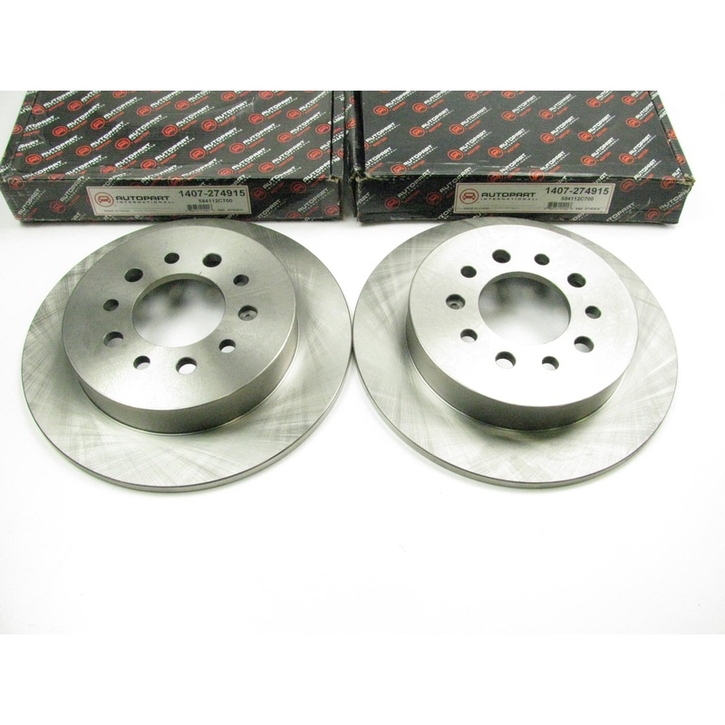 (2) Autopart 1407-274915 Rear Disc Brake Rotors For 2007-2008 Hyundai Tiburon
