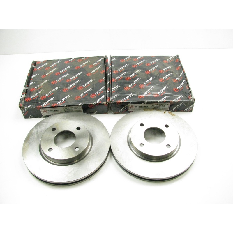(2) Autopart 1407-276647 Front Disc Brake Rotor For 2013-2014 Nissan Cube