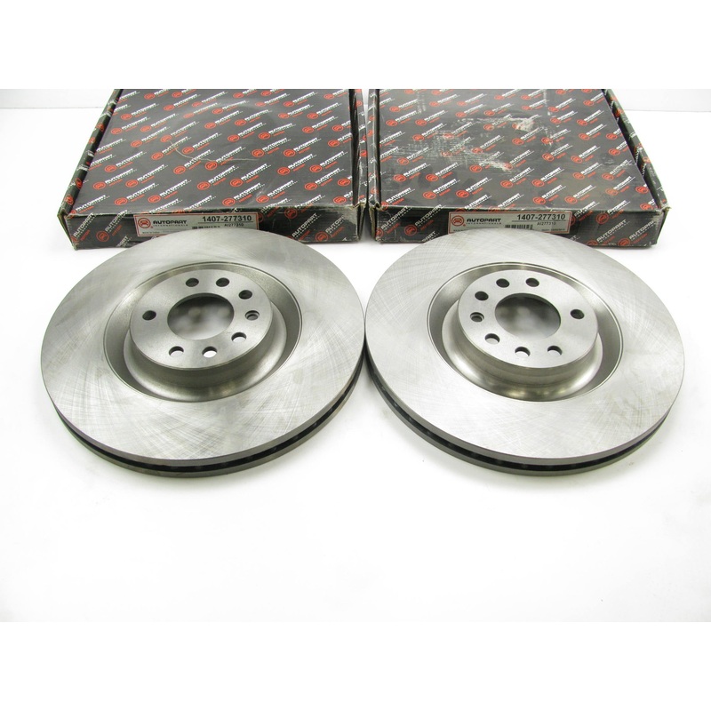 (2) Autopart 1407-277310 Front Disc Brake Rotor 2009-2011 Saab 9-3 2010-11 9-3X