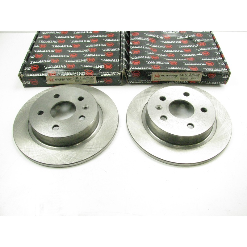 (2) Autopart 1407-326032 Rear Disc Brake Rotor For 2010-2011 Saab 9-5