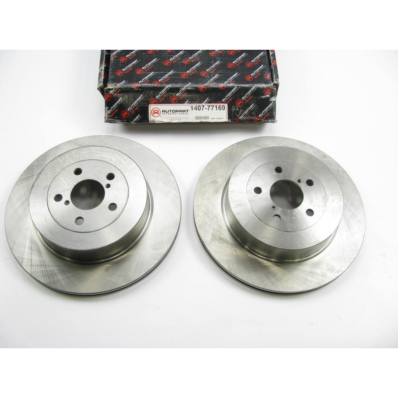 (2) Autopart 1407-77169 Rear Disc Brake Rotor For 2004 Subaru Impreza