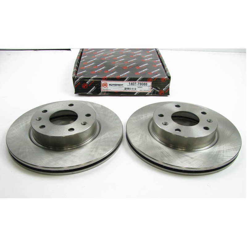 (2) Autopart 1407-78088 Front Brake Rotors For 2002-2005 Freelander