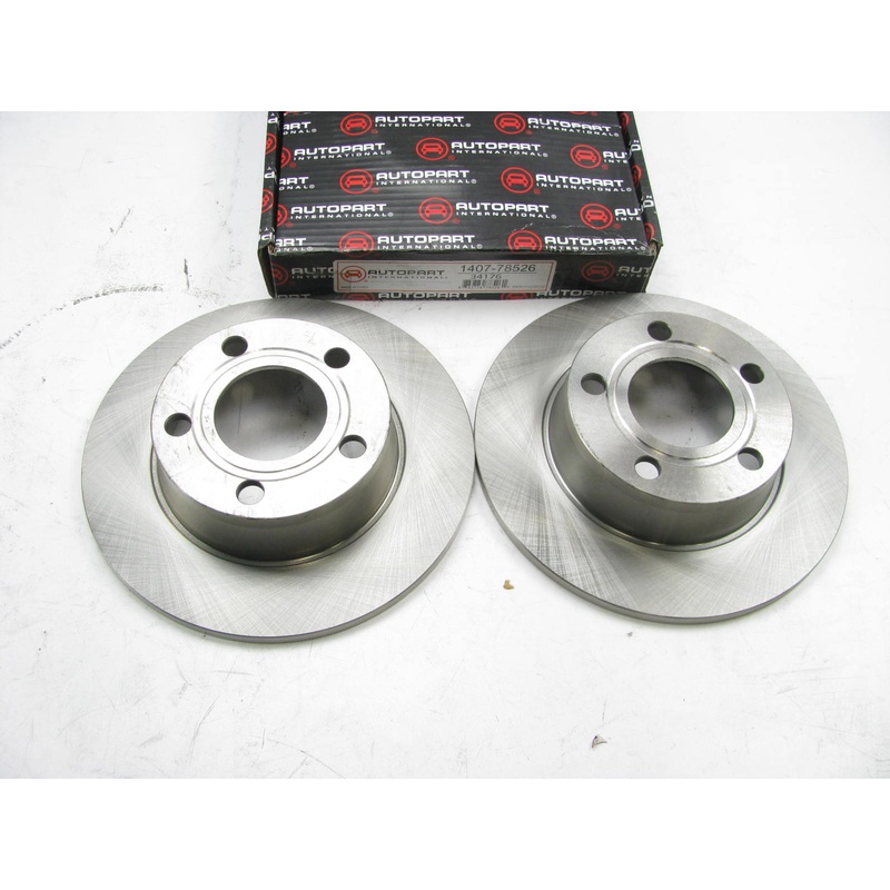 (2) Autopart 1407-78526 Rear Disc Brake Rotors For 1998-2004 Audi A6 Quattro