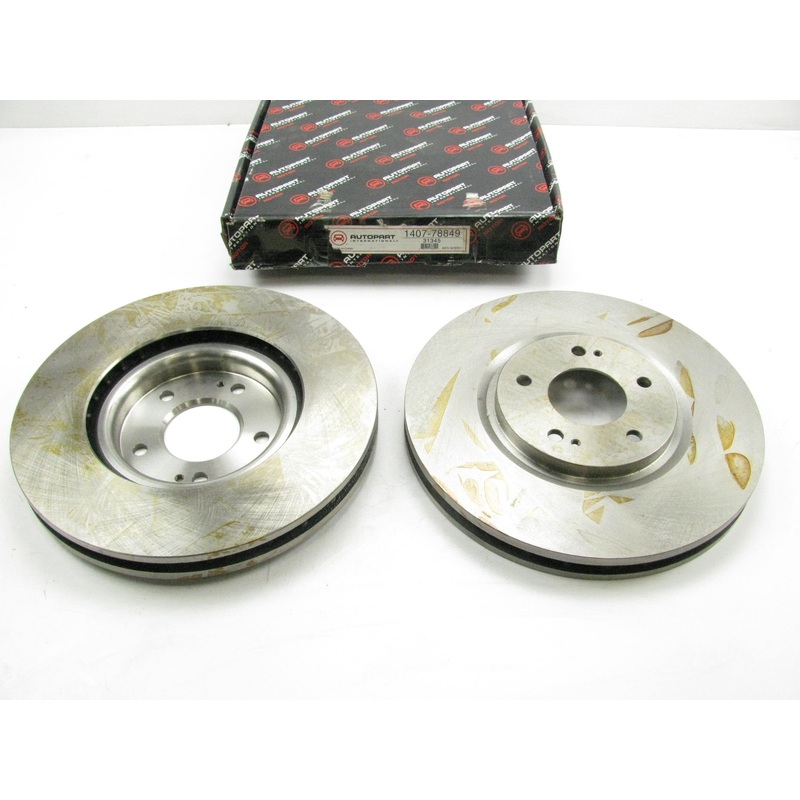 (2) Autopart 1407-78849 Front Disc Brake Rotor For 2003-2006 Mitsubishi Lancer
