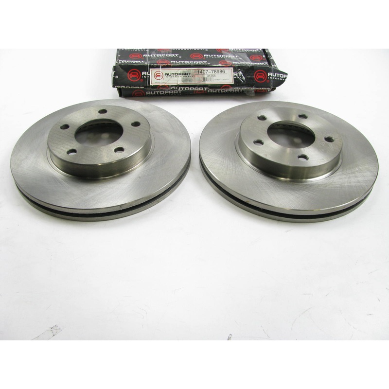 (2) Autopart 1407-78986 Front Brake Rotors PAIR - 1998-2002 Mazda 626