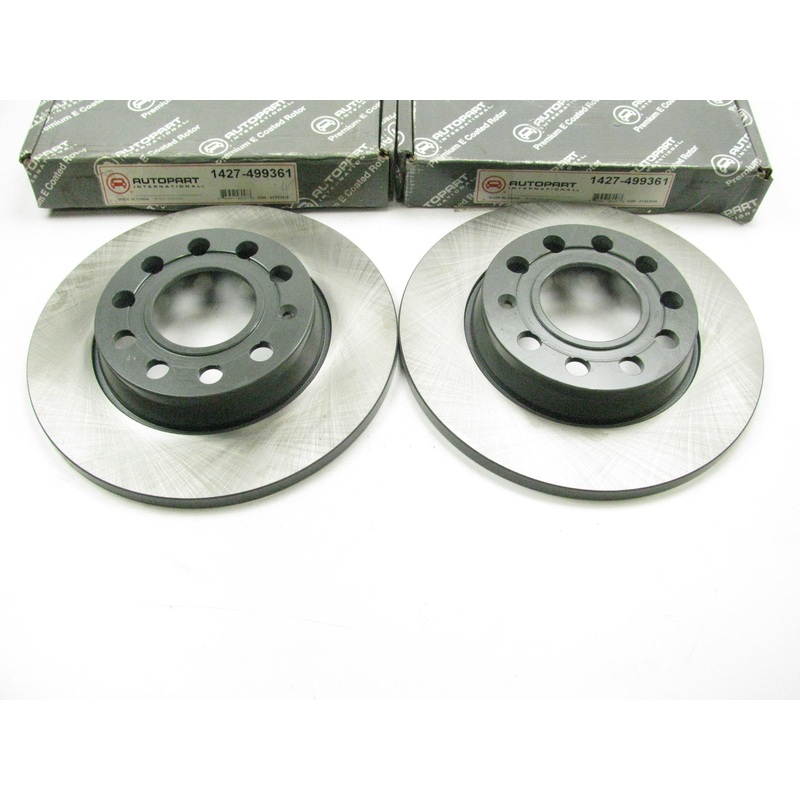 (2) Autopart 1427-499361 Rear Disc Brake Rotor For 2002-2006 Audi A4