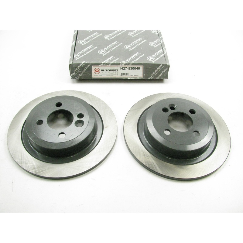 (2) Autopart 1427-530040 Rear Disc Brake Rotors PAIR For 2009-2015 Mini Cooper