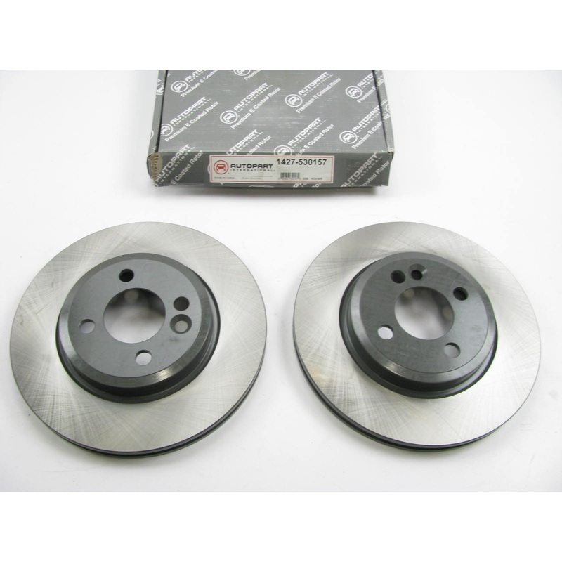 (2) Autopart 1427-530157 Front E-Coated Disc Brake Rotor 2007-2008 Mini Cooper