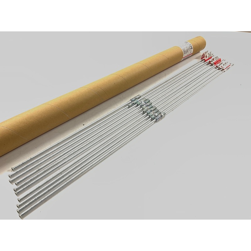 (10) AGS BL-330 Brake Lines - 3/16'' X 30'',  SAE US Thread 3/8-24 Inch Fittings