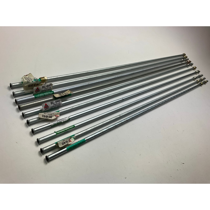 (10) AGS BL-640 Standard Flare Steel Brake Line 3/8'' X 40''