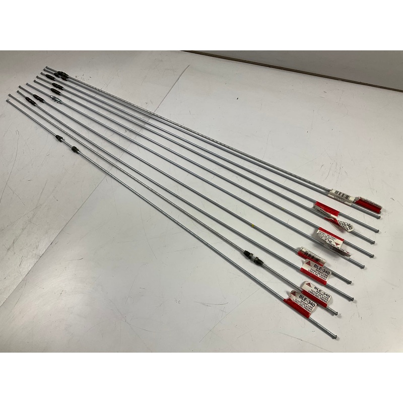 (10) AGS BLE-340 Brake Lines - 40'' Long X 3/16'' ID, M10x1mm Metric Threads