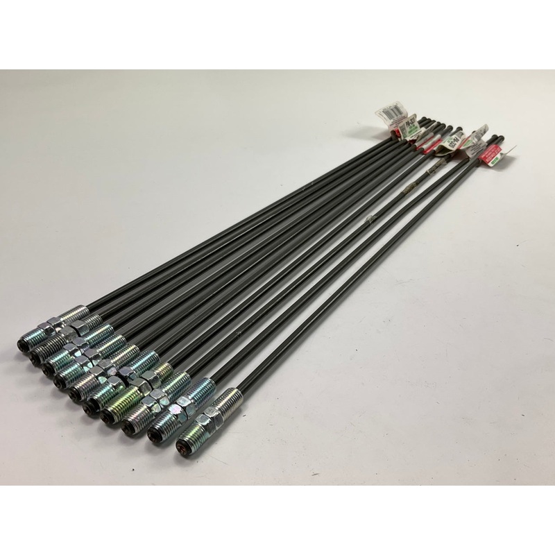(10) AGS PA-320 Domestic Poly-Armour PVF Steel Brake Line 3/16'' X 20''