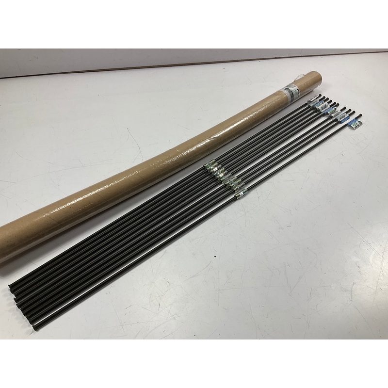 (10) AGS PA-440 Domestic Poly-Armour PVF Steel Brake Line 1/4 X 40''
