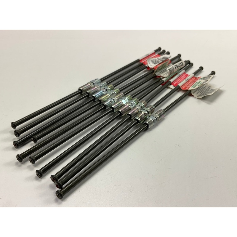 (10) AGS PA312 PVF Coated Steel Brake Line: 12'' Long, 3/16'' Diameter, Universal