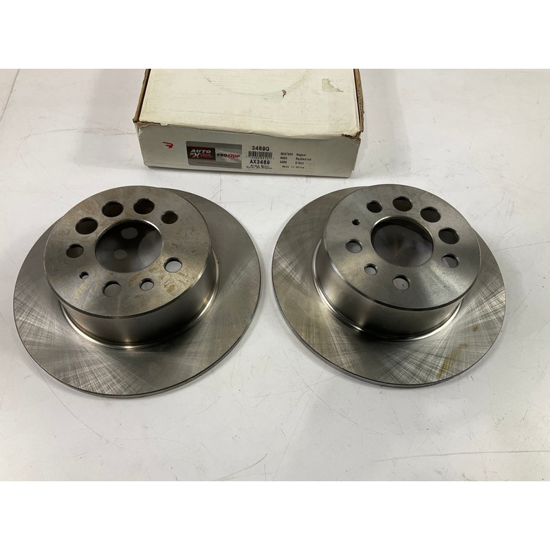 (2) Auto Extra AX3489 Rear Disc Brake Rotors