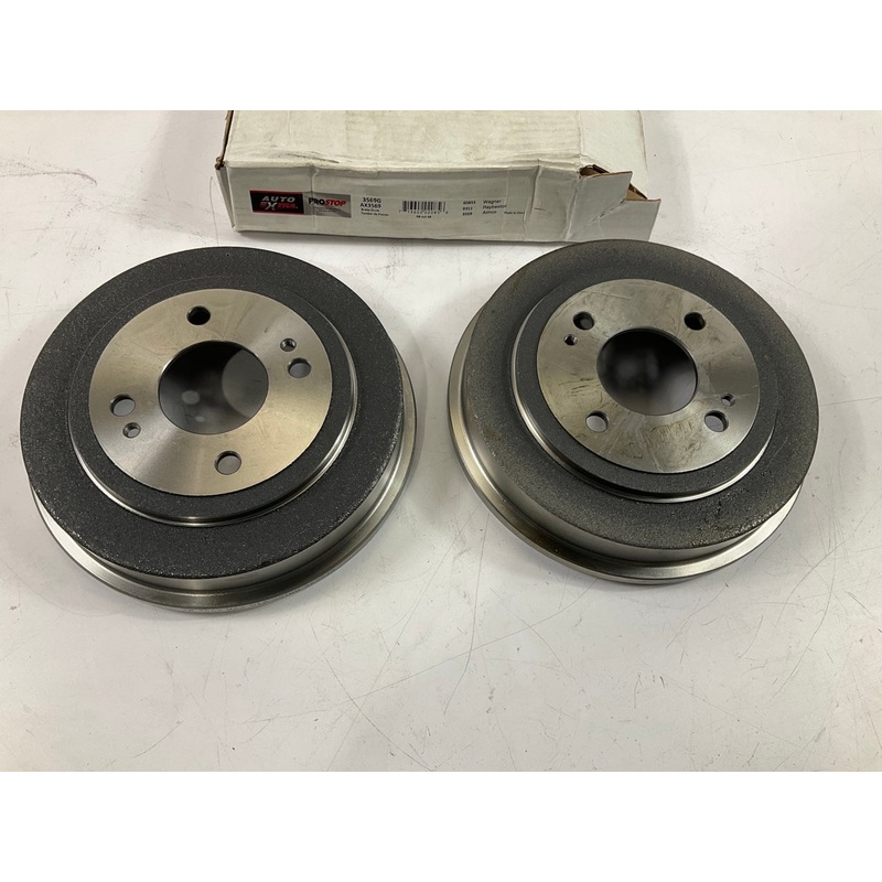 (2) Auto Extra AX3569 REAR Brake Drums For 86-89 Accord 92-00 Civic 07-08 Fit
