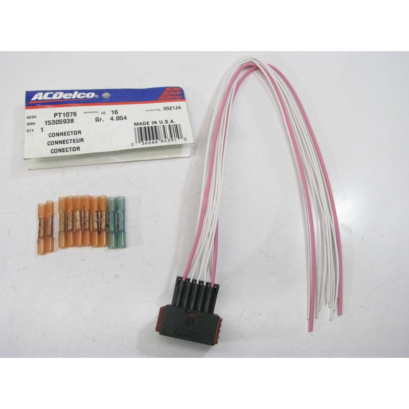 Acdelco PT1076 Fuel Injector Pigtail Pig Tail Connector 15305938