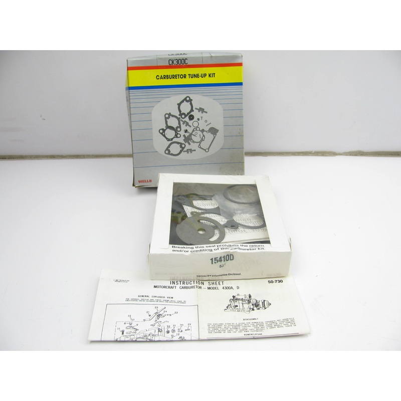 Wells CK300C Carburetor Rebuild Kit - Motorcraft 4300
