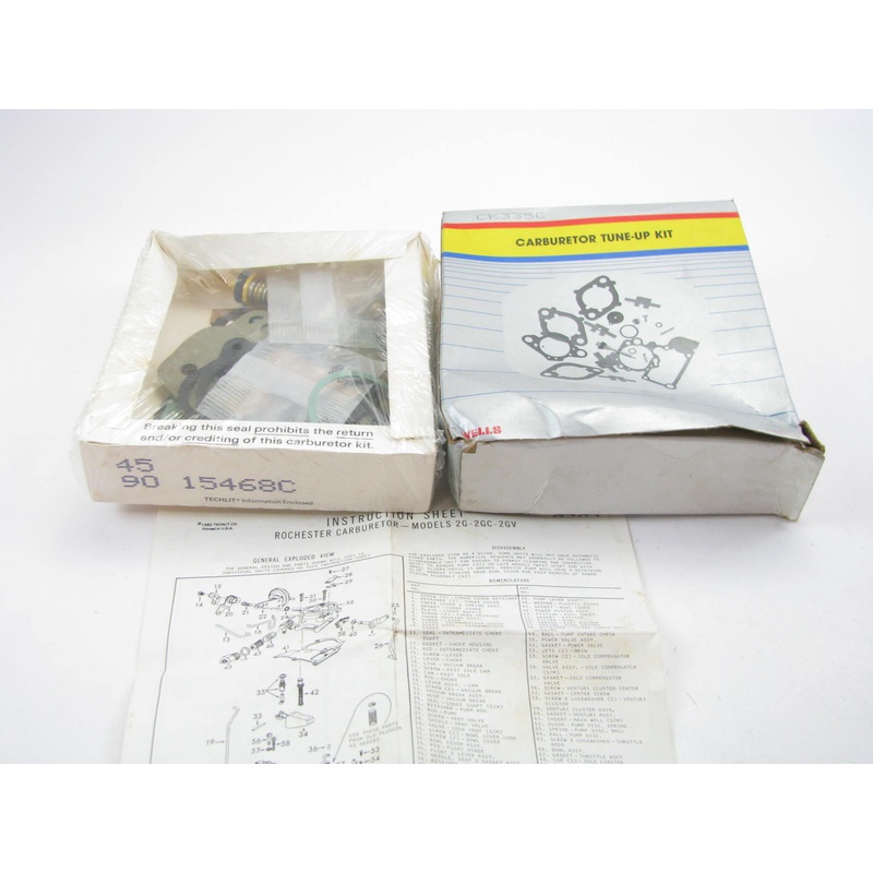 Wells CK335C Carburetor Rebuild Kit - 1969-1973 OLDSMOBILE W/ Rochester 2-BBL