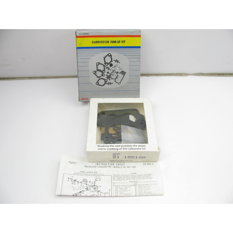 Wells CK398A Carburetor Rebuild Kit - Rochester 2G 2GC 2GV 2-BBL