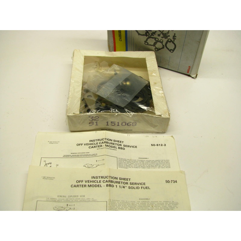 Wells CK529D Carburetor Rebuild Kit For 1974-1983 Plymouth Carter 2-BBL BBD