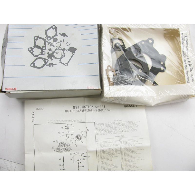 Wells CK544A Carburetor Rebuild Kit 1975-1976 AMC Holley 1-BBL 1946
